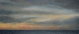 James Morin: 'skyscape number 3', 2022 Oil Painting, Seascape. Oranges yellows and blues softly interweaving with one another...
