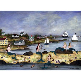 Janet Munro Artwork Mermaid Island, 2015 , Americana