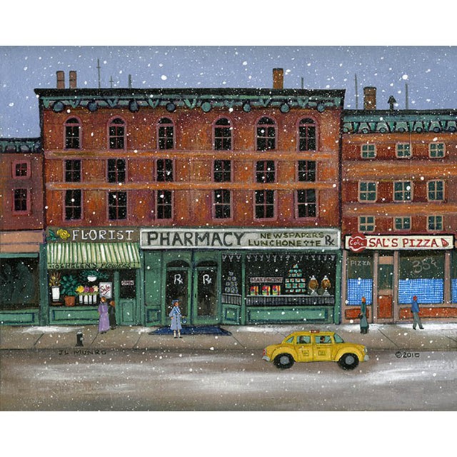 Artist Janet Munro. 'New York City Memories' Artwork Image, Created in 2015, Original Painting Other. #art #artist