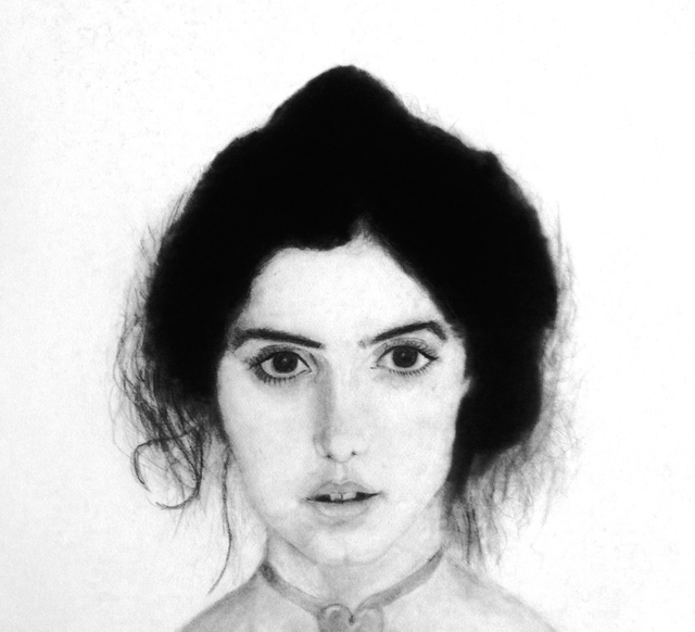 Artist Jose Luis Munoz Rodriguez. 'Young Lady' Artwork Image, Created in 1984, Original Drawing Pencil. #art #artist