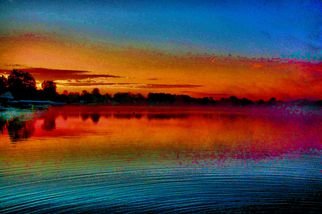Artist: Mark Goodhew - Title: Water Ripple Sunrise - Medium: Color Photograph - Year: 2015