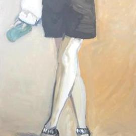 Joanna Glazer: 'Step by Step', 2011 Acrylic Painting, Portrait. Artist Description:  Step by Step   ...