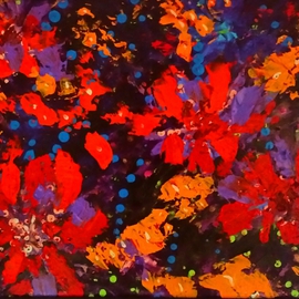 John E Metcalfe: 'Flowers', 2016 Acrylic Painting, Impressionism. Artist Description:     Florida, Artist, Original, Acrylic, contemporary fauvism, impressionism, expressionism, pointillism, color, light, texture,                  ...