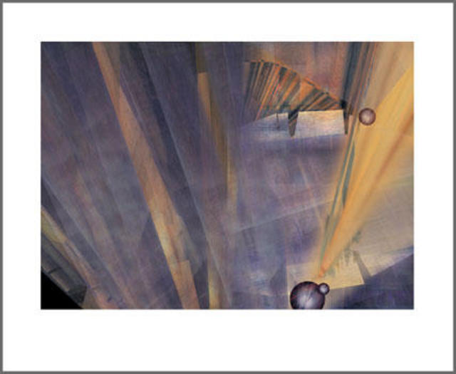 Artist John Peter Glover. 'Aurora With Spheres' Artwork Image, Created in 2001, Original Painting Acrylic. #art #artist
