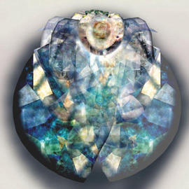 John Peter Glover: 'Harlequin Formation', 2001 Other, Visionary. Artist Description: This image has a mineral or gem like essence that , in a subliminal way, resembles a fifurative 