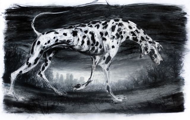 Artist John Sharp. 'Dog On The Heath' Artwork Image, Created in 2013, Original Other. #art #artist