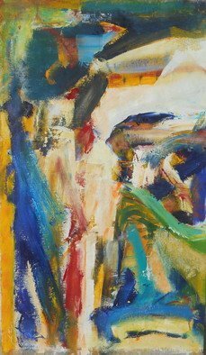 John Tierney: 'Totem', 2015 Oil Painting, Abstract.  abstract landscape painting diptych lyrical white, ochre yellowcrete chania john tierney painter oil perfect intense color investment art pagan massachusetts indigenous abstract ...