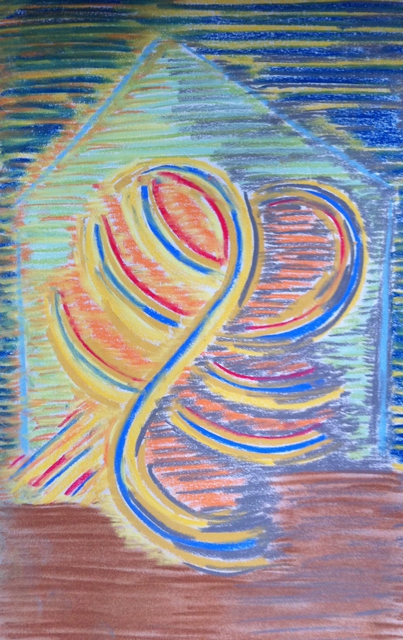 Artist Joe Mccullagh. 'Barnyard Swirl' Artwork Image, Created in 2014, Original Pastel. #art #artist