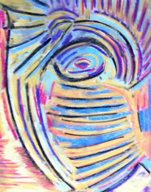 Joe Mccullagh  'Curved Stairway', created in 2014, Original Pastel.
