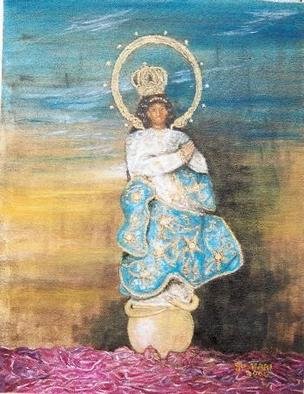 Jo Mari Montesa: 'Immaculate Concepcion III', 2005 Oil Painting, Religious. Oil painting on canvas....