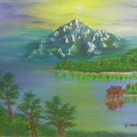Jo Mari Montesa: 'Mountain 1', 2004 Oil Painting, Landscape. Artist Description:  Oil painting on canvas. ...