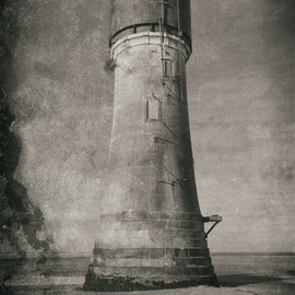 Jonathan O'hora: 'spurn point lighthouse', 2017 Mixed Media Photography, Architecture. Artist Description: Photography: Digital, Black   White and Photo on Paper.Spurn Point LighthousePhotography: 32aEUR X 20aEUR Archival print The earliest reference to a lighthouse on Spurn Point is 1427. From the 17th century there are records of a pair of lighthouses being maintained: a high light and a low ...