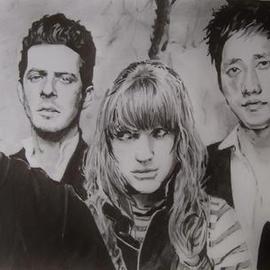 Chris Jones Artwork The airborne toxic event, 2013 Pencil Drawing, People