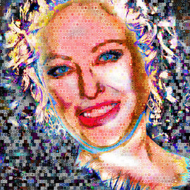 Virginia Madsen Abstract Collage By John Lijo