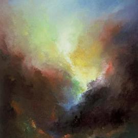 Jorge Leanza: 'Creative Energy', 2006 Oil Painting, Meditation. Artist Description: Original oil painting palette knife...