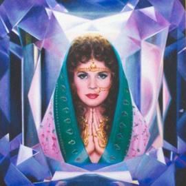 Jorge Leanza: 'Gem  Goddess', 2006 Oil Painting, Meditation. Artist Description: The rare gem with the essence of it' s owner. . . the inter- relationship of  the gem and owner vibrations intermingle. ...