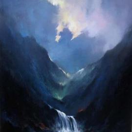 Jorge Leanza: 'Majectic Mountain', 2006 Oil Painting, Landscape. Artist Description: the perfect romance of natures. . . ....
