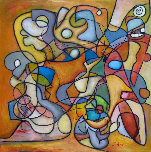 Jorge Arcos  'Magical Dance', created in 2014, Original Painting Acrylic.