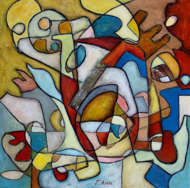 Artist Jorge Arcos. 'Searching The New Paradigm' Artwork Image, Created in 2014, Original Painting Acrylic. #art #artist