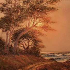 Joseph Porus: 'A Turn in the Road', 2007 Oil Painting, Landscape. Artist Description:  Oil on  stretched fine linen. Inviting path leading to a better place. The one we are all looking for.               ...