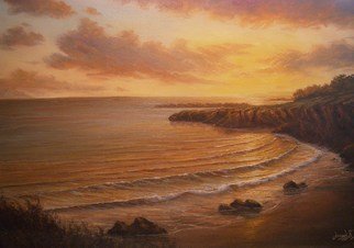 Joseph Porus: 'Above the Salt', 2001 Oil Painting, Beach.     Oil on canvas. A view you won't find from the corner office. Rich tapastry of glazed light glows throughout this piece. ...