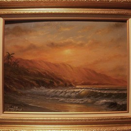 Joseph Porus: 'Fading Heat of the Day', 2000 Oil Painting, Seascape. Artist Description:    Oil on stretched fine canvas.   ...