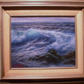 Joseph Porus: 'Heavy Weather', 1993 Oil Painting, Seascape. Artist Description:   Oil on fine canvas. The sea can exert incredible power. This sea state invokes a healthy respect from every sailor. Beautiful texxtures of rich color! ...