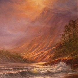 Joseph Porus: 'Molakai Mist', 2000 Oil Painting, Seascape. Artist Description:     Oil on fine canvas.      ...