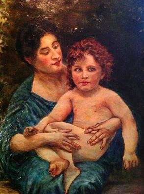 Artist: Joseph Porus - Title: Mother and Child  - Medium: Oil Painting - Year: 2013