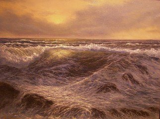 Joseph Porus: 'Noreaster Coming', 1996 Oil Painting, Seascape.        Oil on stretched fine canvas          ...