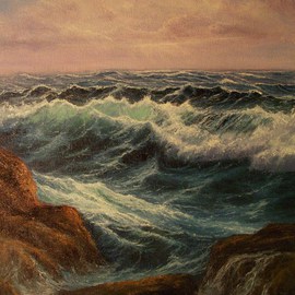 Joseph Porus: 'Opposing Forces', 2003 Oil Painting, Seascape. Artist Description:    Oil on stretched fine canvas. Private commission.  ...