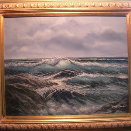 Joseph Porus: 'Storm Brewing', 1998 Oil Painting, Seascape. Artist Description:   Oil on stretched fine canvas            ...