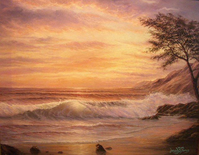 Joseph Porus  'Summer Breeze', created in 1994, Original Painting Oil.
