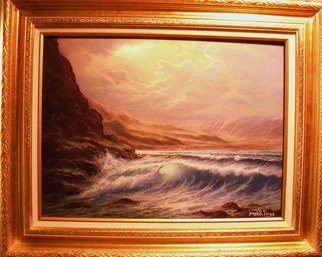 Joseph Porus: 'Time To Reflect', 2006 Oil Painting, Seascape.   Oil on stretched fine linen  ...
