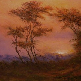 Joseph Porus: 'Tree Impressions', 2007 Oil Painting, Landscape. Artist Description:   Oil on  stretched fine linen. Impressionism with a touch of Monet. Vibrant colors that glow with layers of glazed color       ...