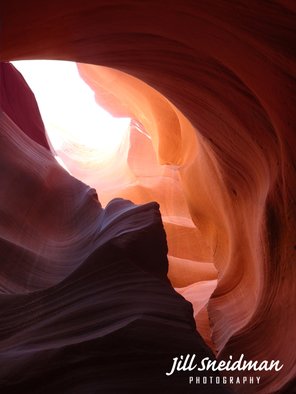 Jill Sneidman: 'THROUGH THE WINDOW', 2015 Color Photograph, Abstract Landscape. Antelope Canyon, Arizona...