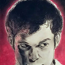 Jeremy Steeves: 'Dexter Morgan', 2013 Charcoal Drawing, Portrait. Artist Description:  Dark Passenger   ...