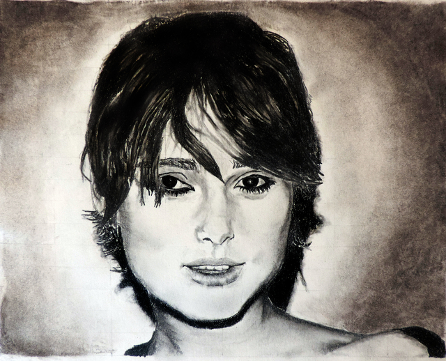 Jeremy Steeves  'Keira Knightley', created in 2013, Original Drawing Pencil.