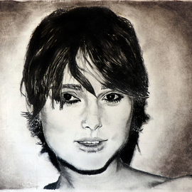 Jeremy Steeves Artwork Keira Knightley, 2013 Pencil Drawing, Portrait