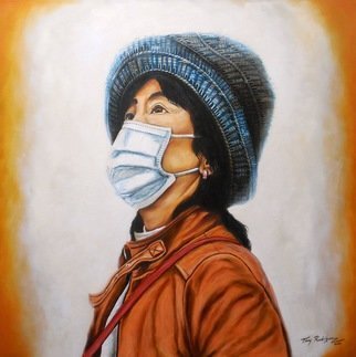 Artist: Tony Rodriguez  Juan Antonio Rodriguez Olivares - Title: in times of coronavirus hope - Medium: Oil Painting - Year: 2020