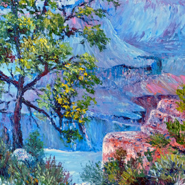 Julie Van Wyk: 'grand canyon', 2011 Oil Painting, Landscape. 