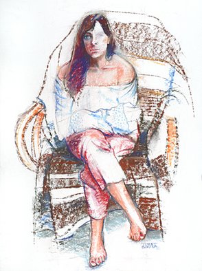 Artist: Juraj Skalina - Title: Easy Chair - Medium: Pastel - Year: 2004