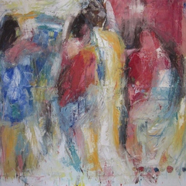 Hans-ruedi Kammermann: 'SUMMERS FLAIR', 2010 Oil Painting, People. 