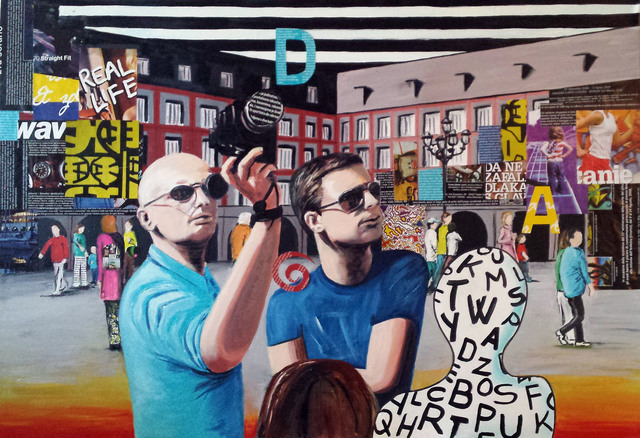 Katarina Radenkovic  'Tourists', created in 2014, Original Painting Oil.