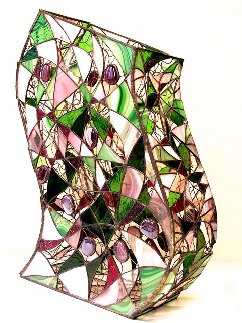 Artist Hana Kasakova. 'Wave' Artwork Image, Created in 2014, Original Glass Stained. #art #artist