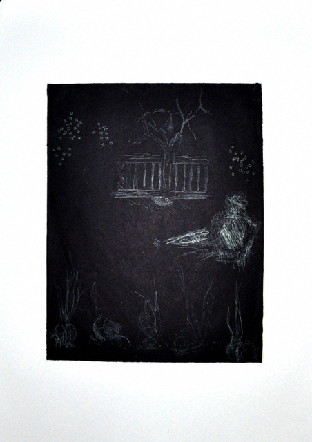 Kathryn Arnold  'It All Comes Down To This', created in 2010, Original Printmaking Monoprint.