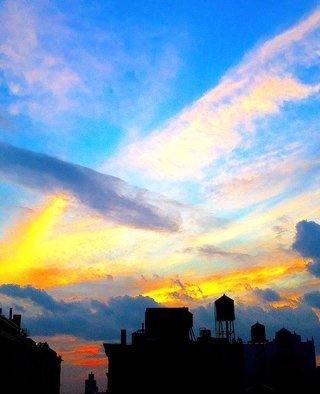 Artist: Ken Lerner - Title: clouds and cityscape 130a - Medium: Color Photograph - Year: 2016