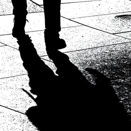 Ken Lerner: 'pedestrian shadows 10', 2022 Color Photograph, Figurative. Artist Description: Looking Down - Madison Park Pedestrian Shadows 10 is a view of a person s shadow walking on a bright sunny day through Madison Park in NYC.  This is a limited edition print number 1 of 3, signed, numbered, and dated upon purchasePlease note - due to Covid- 19 ...