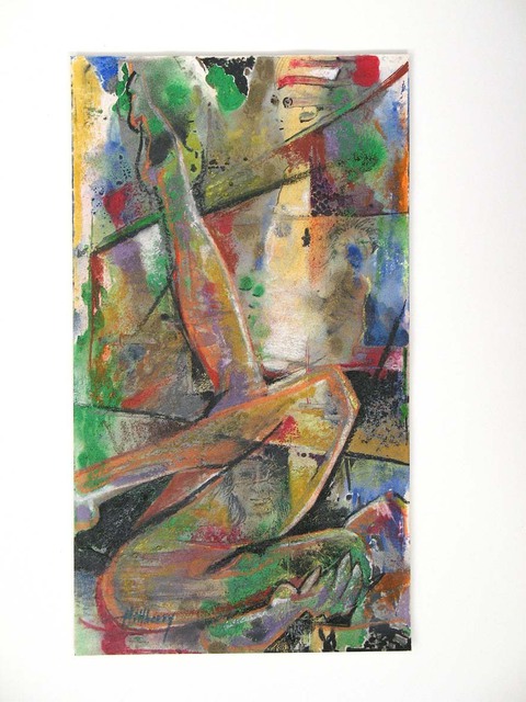 Artist Ken Hillberry. 'Toes Up' Artwork Image, Created in 2009, Original Printmaking Linoleum - Open Edition. #art #artist