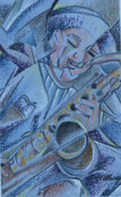Ken Hillberry: 'cool soundness', 2010 Pastel, Music.  whimsical impression of a melodic interlude             ...